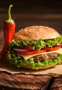 Our New Crunchy Jalapeño Burger