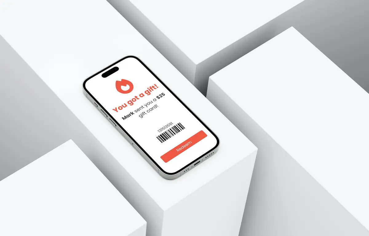 A photo of a digital Game Day Grill gift card