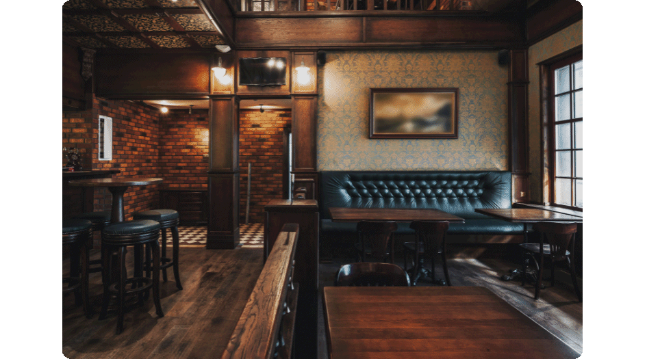 Indoor shot of the Game Day Grill Edmond location