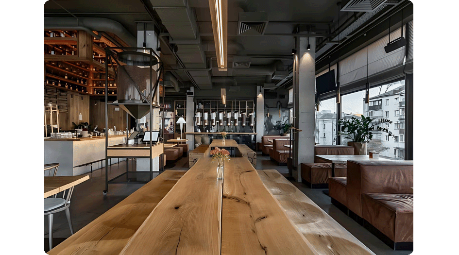 Indoor shot of the Game Day Grill OKC location